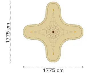 Klatrepyramide L L1375 x B1375 x H610 cm