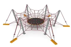 Edderkoppen klatrenett med trampoline L L735 x B640 x H185 cm