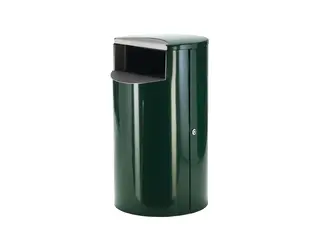 Avfallsdunk 60 l grønn RAL 6012 Ø40 x  H71 cm