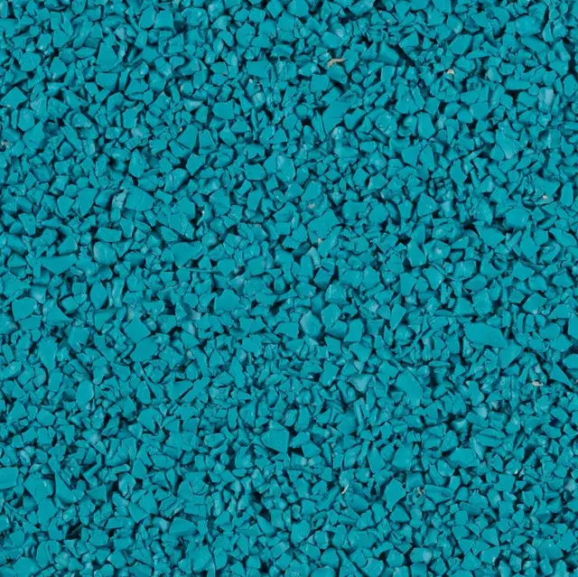 EPDM granulater Teal Ral 5024 