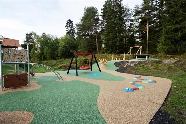 Plasstøpt fallunderlag 40 mm Fallhøyde 140 cm 