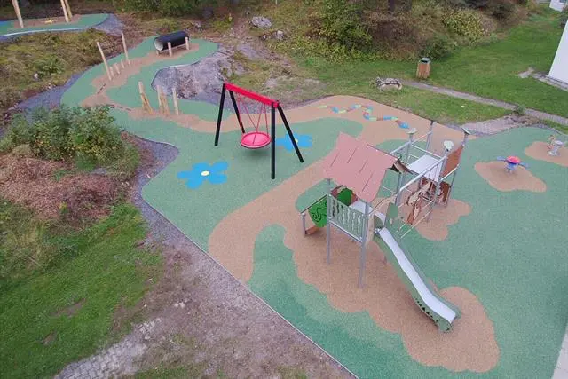 Plasstøpt fallunderlag 90 mm Fallhøyde 250 cm 