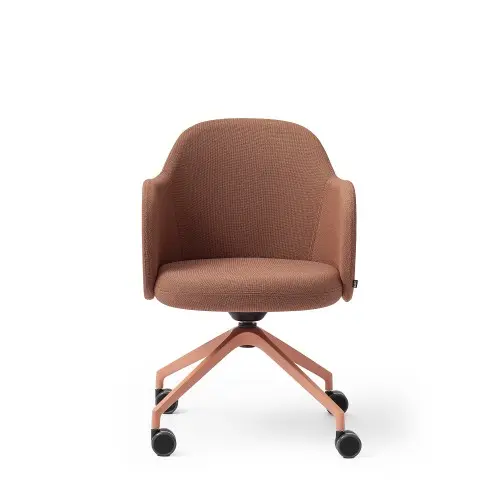 Flos stol med armelener og hjul SH46 cm 