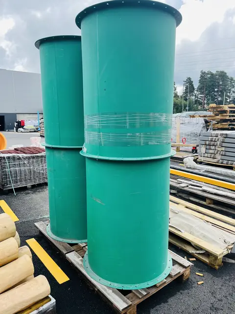 Tunnelsklie rørelement rett grønn Ø88 x L106 cm 