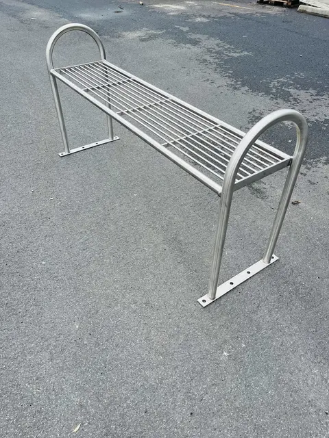 Placidu benk rustfritt stål L186 x B45 x H72 cm 