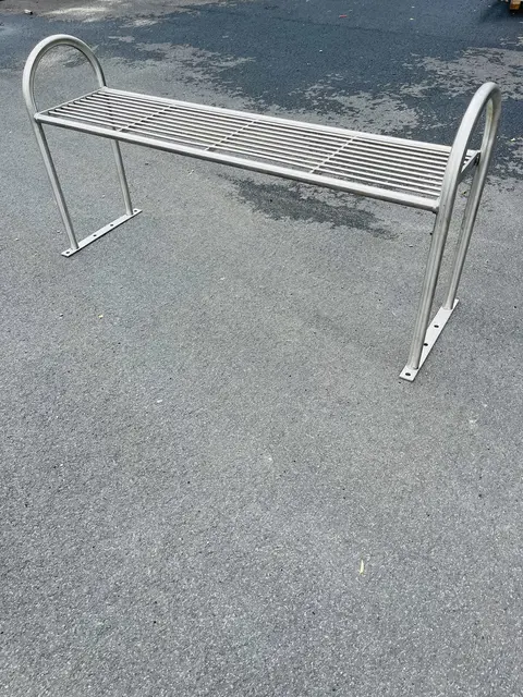 Placidu benk rustfritt stål L186 x B45 x H72 cm 