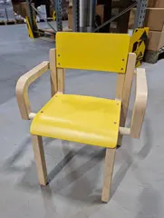 Maia stol med armlene gul H31 cm
