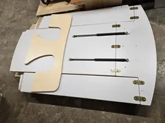 Vegghengt bord med benker H58/37 cm