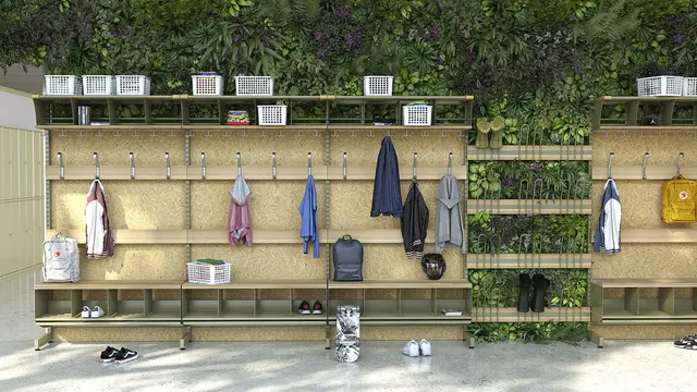 Mona veggskinne Lysgrå matt RAL 7044 