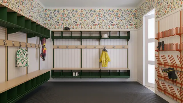 Mona Plus kroklist med navnskilt 2 rom B50 cm 