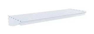 Mona Basic skohylle m. dryppebrett 2 rom Aluminium metallic, B60 x D30 cm