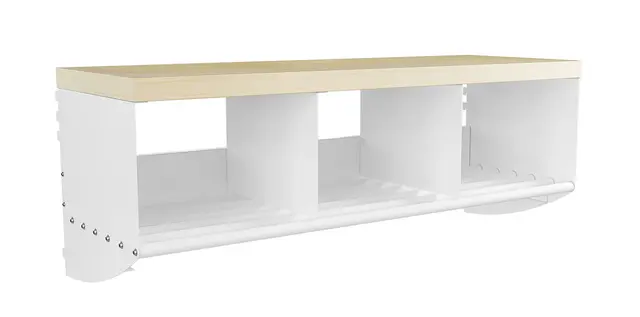 Mona Basic skohylle med sittebenk 2 rom Spesial, B60 x D30 cm 