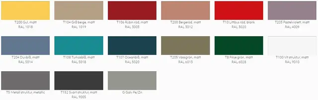 Mona spesialfarge Beige rød RAL 3012 