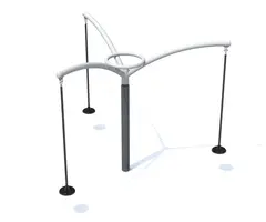 Karusellhuske 3 seter L301 x B261 x H250 cm