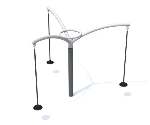 Karusellhuske 3 seter L301 x B261 x H250 cm 