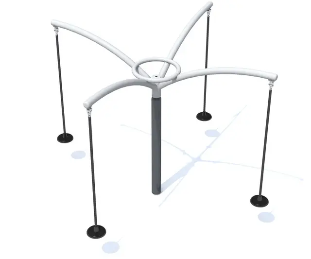 Karusellhuske 4 seter L344 x B344 x H250 cm 