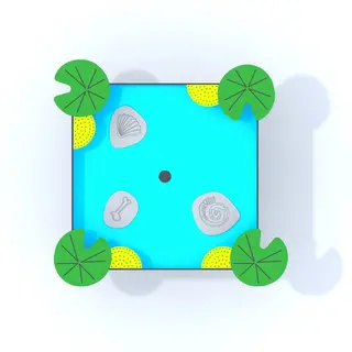 Koto 1 universal sand og vann bord L126 x B122 x H95 cm