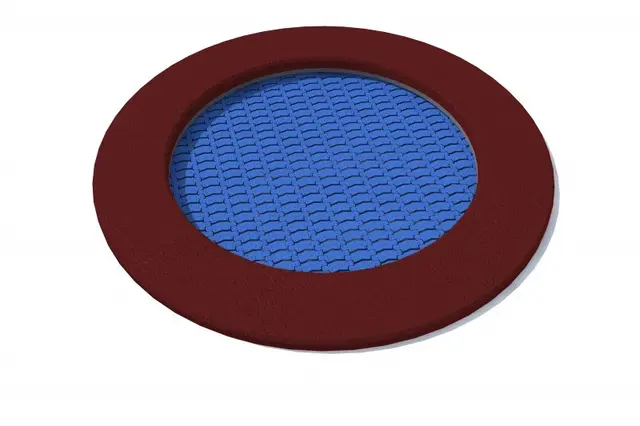 Rado trampoline SBR kant rødbrun Ø125 cm 