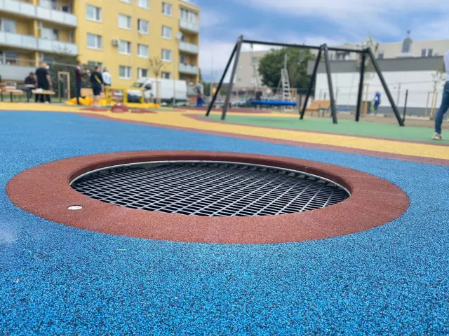 Rado trampoline SBR kant rødbrun Ø125 cm 