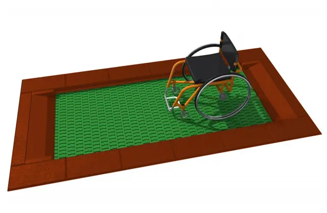 Orta trampoline universell SBR rødbrun L150 x B200 cm 