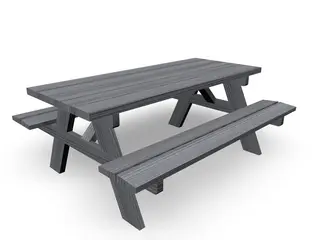 Bord/benk for voksne L177 x B144 x H72/44 cm