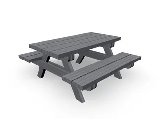 Bord/benk for barn L130 x B120 x H57/35 cm