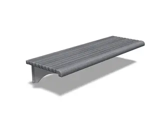 Boulevard Vegg-benk grå L177 x B42 x H61 cm