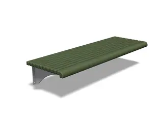 Boulevard Vegg-benk Grønn L177 x B42 x H61 cm