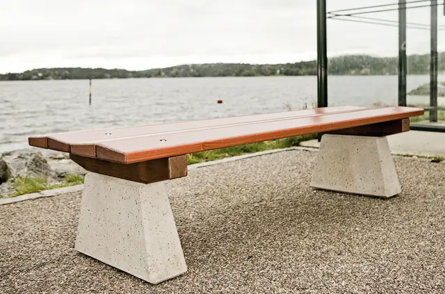 Park Rest benk Mørk brun 