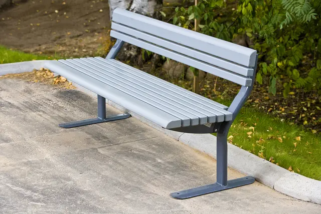 Park Place benk med rygg L160 x B63 x H76 cm 