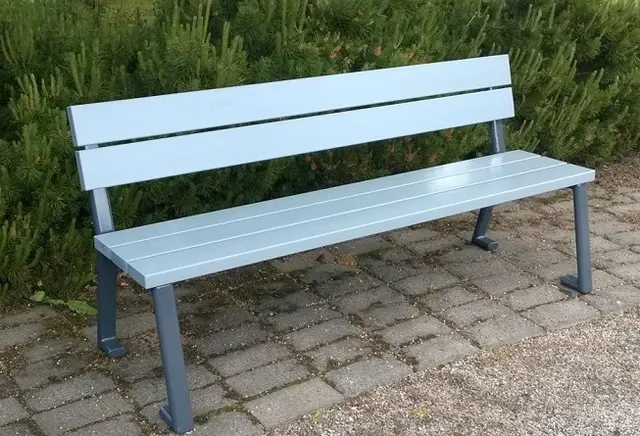 House benk med rygg frittstående L177 x B62 x H51 cm 