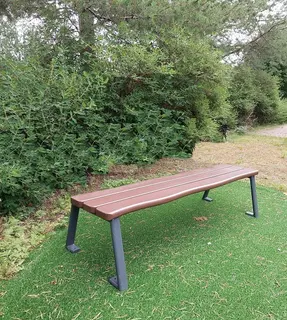 Park benk Flora uten rygg L180 x B55 x H45 cm