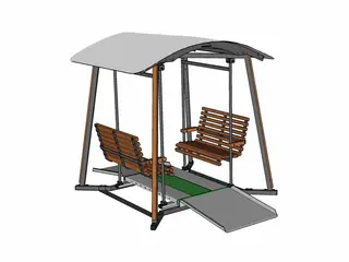 Huskestativ Oasis safety L225 x B225 x H240 cm