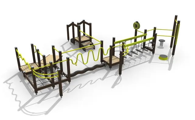 Senior sport classic 90 mørk brun/lime L927 x B580 x H228 cm 