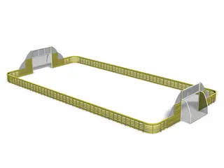 Ballbinge Ace Arena 11 x 22 meter L2439 x B1155 x H300 cm