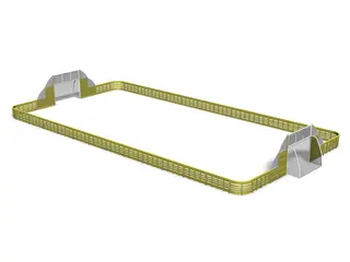 Ballbinge Ace Arena 13 x 26 meter L2836 x B1355 x H300 cm