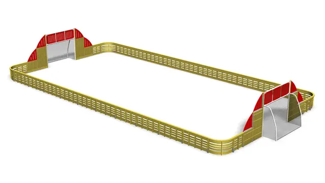 Ballbinge Ace Arena 13 x 26 meter L2836 x B1355 x H300 cm 