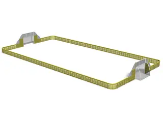 Ballbinge Ace Arena 15 x 30 meter L3236 x B1555 x H300 cm