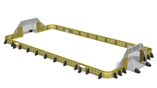 Ballbinge Ace Arena 15 x 30 meter L3236 x B1555 x H300 cm