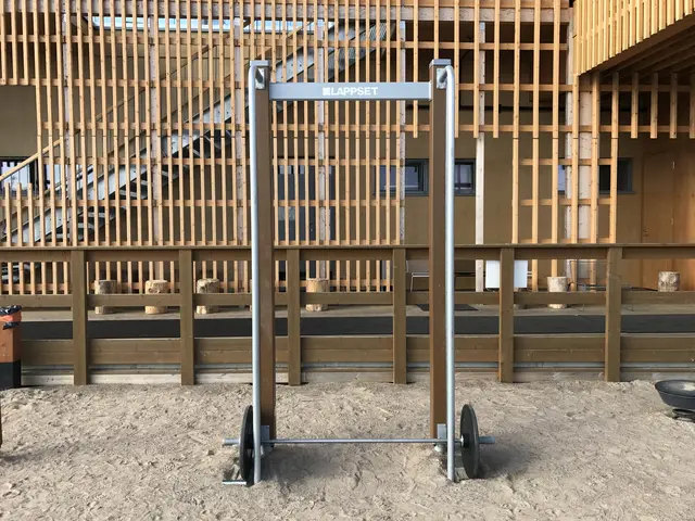 Barbell S mørk brun/lime L160 x B54 x H264 cm 