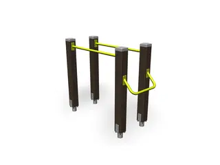 Dip mørk brun/limegrønn L148 x B610 x H131 cm