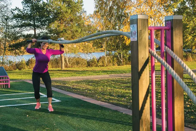 Battling Ropes Mørk brun/Limegrønn 