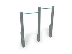 Pull-up gr&#229;/turkis B249 x D24 x H243 cm