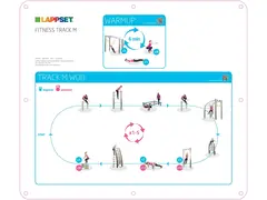 Fitness bane M L2000 x B1220 x H299 cm