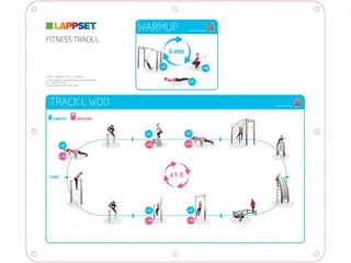 Fitness bane L L2320 x B1580 x H299 cm
