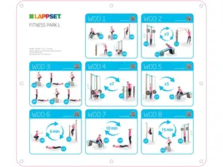 Fitness Park L L2200 x B1570 x H412 cm