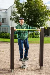 Senior sport balance spring brun/gr&#229; L130 x B62 x H166 cm