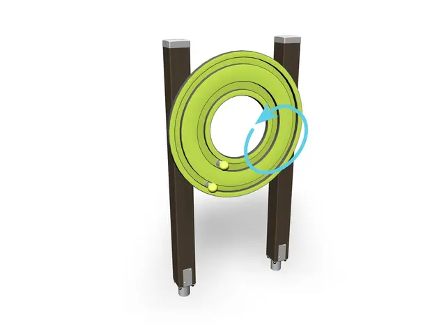 Senior sport shoulder wheel m. brun/lime L91 x B22 x H166 cm 