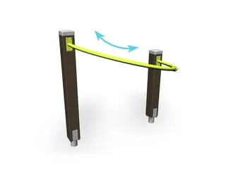 Senior sport shoulder arches right L124 x B77 x H131 cm