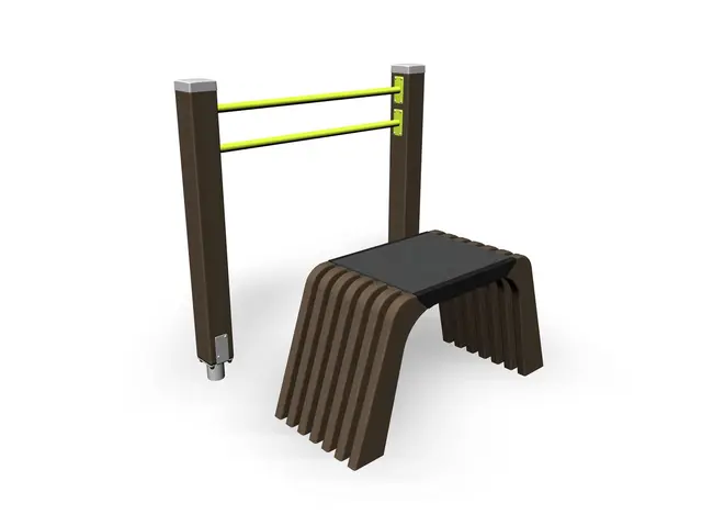 Senior sport sit and up mørk brun/lime L130 x B99 x H131 cm 